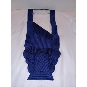 White/Blue KAFTAN Top Monogran Design African